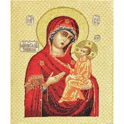 Тихвинская икона Божьей Матери - гобеленовый купон