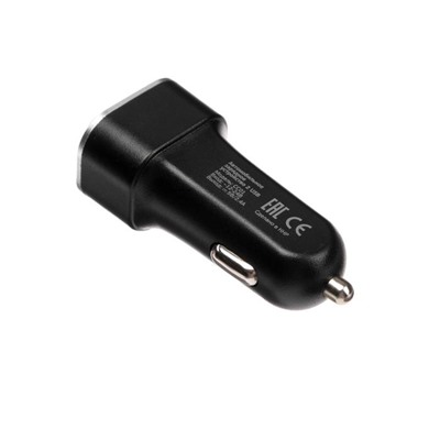 Автомобильное зарядное устройство Deppa Ultra, 2 USB, 2.4 A, чёрное