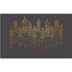 3D Фотообои «Огни золотого города»