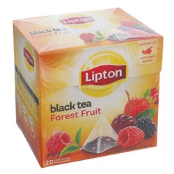 Чай черный Lipton Forest Fruit, с лесными ягодами, 20 пакетиков*1,7 г