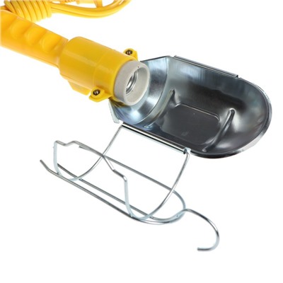 Светильник переносной Luazon Lighting, с выключателем под лампу E27, 3 метра, желтый