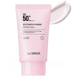 The Saem Крем солнцезащитный SPF50 Eco Earth Pink Sun 50гр