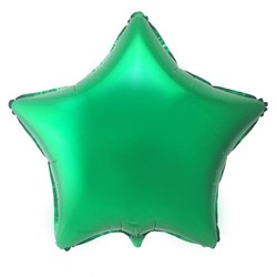 Шар фольгированный 18" «Звезда», цвет зелёный
