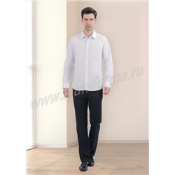 Рубашка официанта мужская белая "Амато" (длинный рукав) оптом