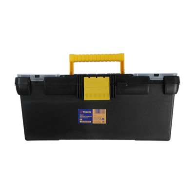 Ящик для инструмента ТУНДРА, 16", 390 х 200 х 170 мм, пластиковый, лоток, два органайзера