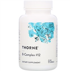 Thorne Research, Комплекс витаминов группы B №12, 60 капсул