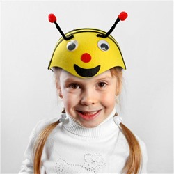 Шляпа карнавальная «Пчёлка с глазками», р-р 52-54