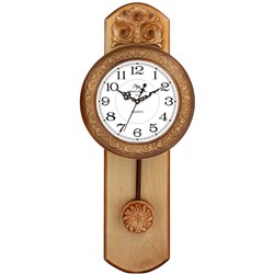 Настенные часы, серия: Маятник, "Хорн", 48.5 х 19 х 7 см