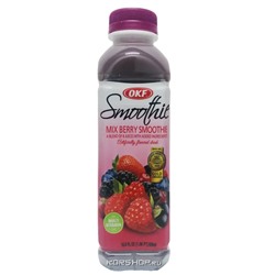 Витаминный напиток с лактобактериями Смузи Smoothie Mix Berry OKF (ягодный микс), Корея, 500 мл