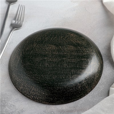 Блюдо для фруктов «Ундина», 19,5×3 см, цвет бронзовый