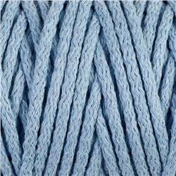 Шнур для вязания "Пухлый" 100% хлопок ширина 5мм 100м (голубой)