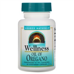 Source Naturals, Wellness, Oil of Oregano, 60 Vegetarian Capsules