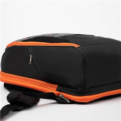 Рюкзак, 2 отдела на молниях, цвет чёрный, «Тигр»