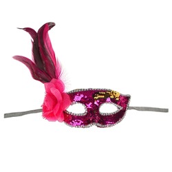 Карнавальная маска «Венеция», цвет фуксия