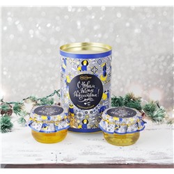 Подарочный Набор "Тубус С Новым Годом и Рождеством цветочный мёд"