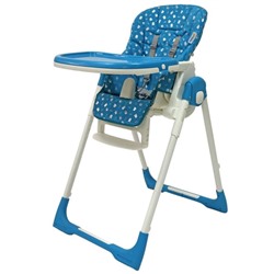 Стол-стул "Crystal" (PVC FABRIC)/Голубой