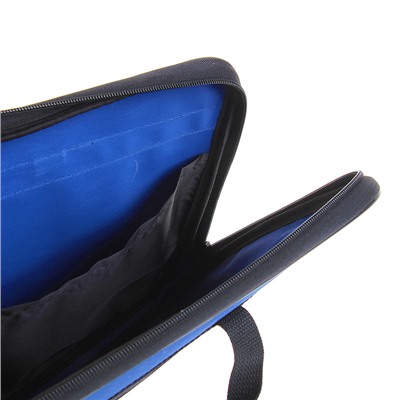Папка с ручками текстиль А4, 30 мм, 360 х 260 мм, «Офис», 1Ш41, с карманом «Рант тесьма», синий