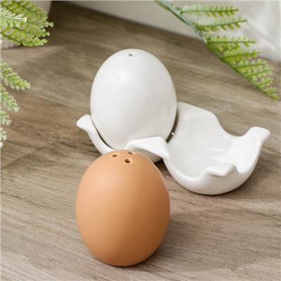 Набор для специй Доляна «Яйца», 2 предмета: солонка, перечница