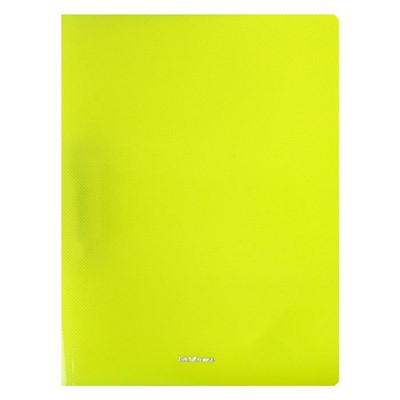 Папка с боковым зажимом A4, Erich Krause Glance Neon, корешок 17 мм, толщина 500 мкм, вместимость 100 листов, микс