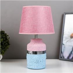 Настольная лампа 16838/1PK E14 40Вт розово-голубой 20х20х34 см