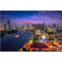 3D Фотообои «Ночной Бангкок»