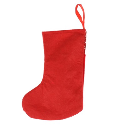 Носок для подарков "Подарочек" Снеговик, 18,5х26 см, красный