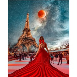 Картина по номерам 40х50 - Красное платье