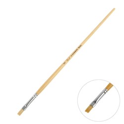 Кисть «Сонет» № 2, щетина, плоская, длинная ручка, d=6 мм