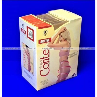 Колготки Conte ACTIVE 40 корректирующие Natural 10 пар