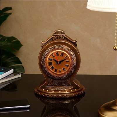 Часы "Классические", коричнево-золотистые, 24 см