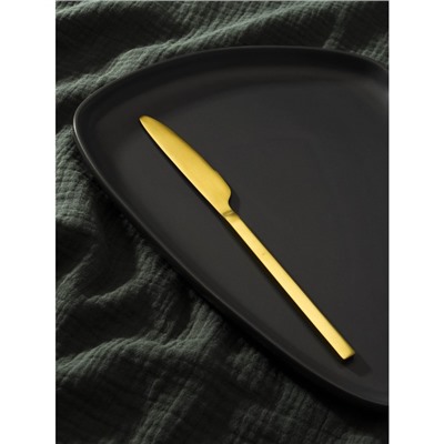 Нож столовый Magistro «Оску стандарт», h=21,3 см, цвет золотой