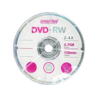 Диск DVD-R Smartbuy, 4х, 4,7 Гб, Спайка, 100 шт
