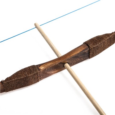 Сувенирное деревянное оружие "Лук подростковый", 95 см, коричневый, массив ясеня