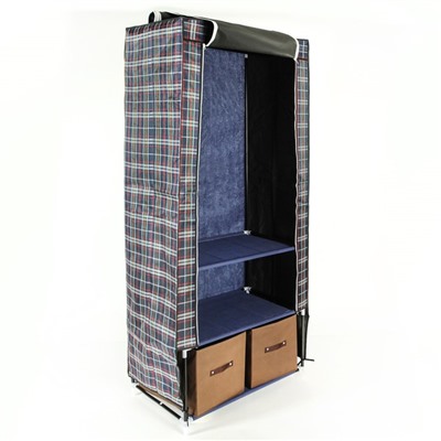 Шкаф для одежды и обуви, 73×49×176 см, 2 ящика, цвет МИКС