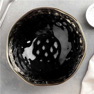Салатник «Инь и ян», d=20 см, цвет чёрный