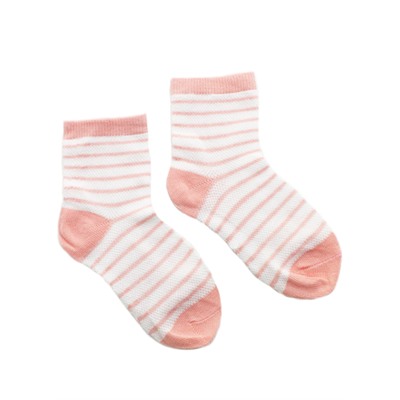 Детские носки 6-8 лет 19-22 см  "Розовый зая" Зебры