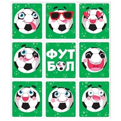 Бумажные наклейки «Футбольный мяч»