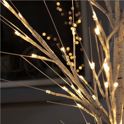Светодиодное дерево «Берёза» 1.8 м, 144 LED, постоянное свечение, 220 В, свечение тёплое белое