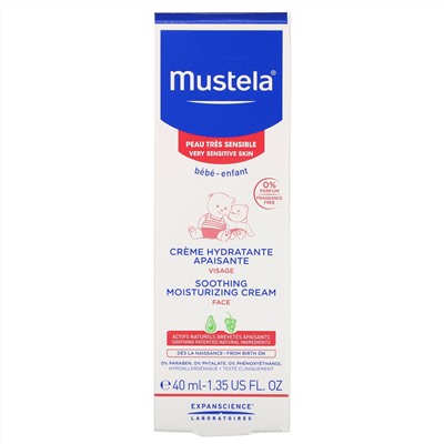 Mustela, Baby, Soothing Moisturizing Face Cream, 1.35 fl oz (40 ml)