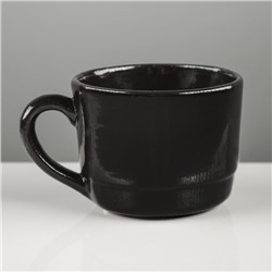 Кружка 250 мл, "Black coffee", черный глянец УЦЕНКА