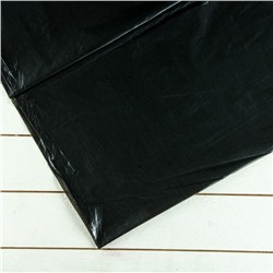Плёнка полиэтиленовая, техническая, толщина 80 мкм, 3 × 10 м, рукав (1,5 м × 2), чёрная, 2 сорт