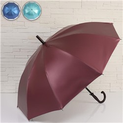 Зонт - трость полуавтоматический «Металлик», 10 спиц, R = 50 см, цвет МИКС