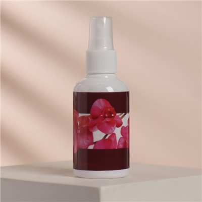 Бутылочка для хранения, с распылителем «Орхидея», 75 мл, цвет белый