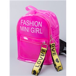 Рюкзак для девочки MINI GIRL, ярко-розовый