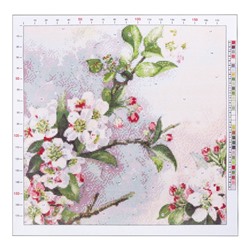 Канва для вышивания с рисунком «Рауль дэ Лонгпрэ. Цветущая яблоня», 41 х 41 см