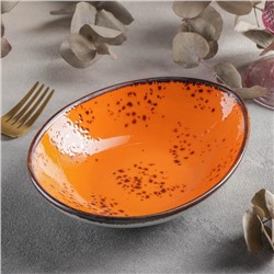 Салатник «Созвездие», 19×14 см, цвет оранжевый