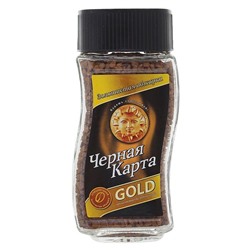 Кофе "Черная Карта" Gold, натуральный растворимый, 47,5 г