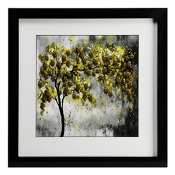 Картина "Жёлтое дерево" 35х35(39х39) см