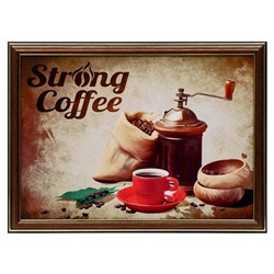 Картина "Крепкий кофе" 25х35(28х38) см