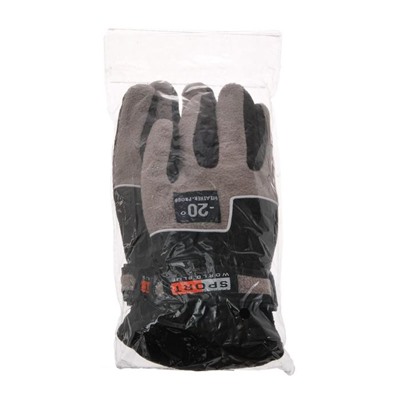 Перчатки для езды на мототехнике, зимние до -20, одноразмерные, черно-серый